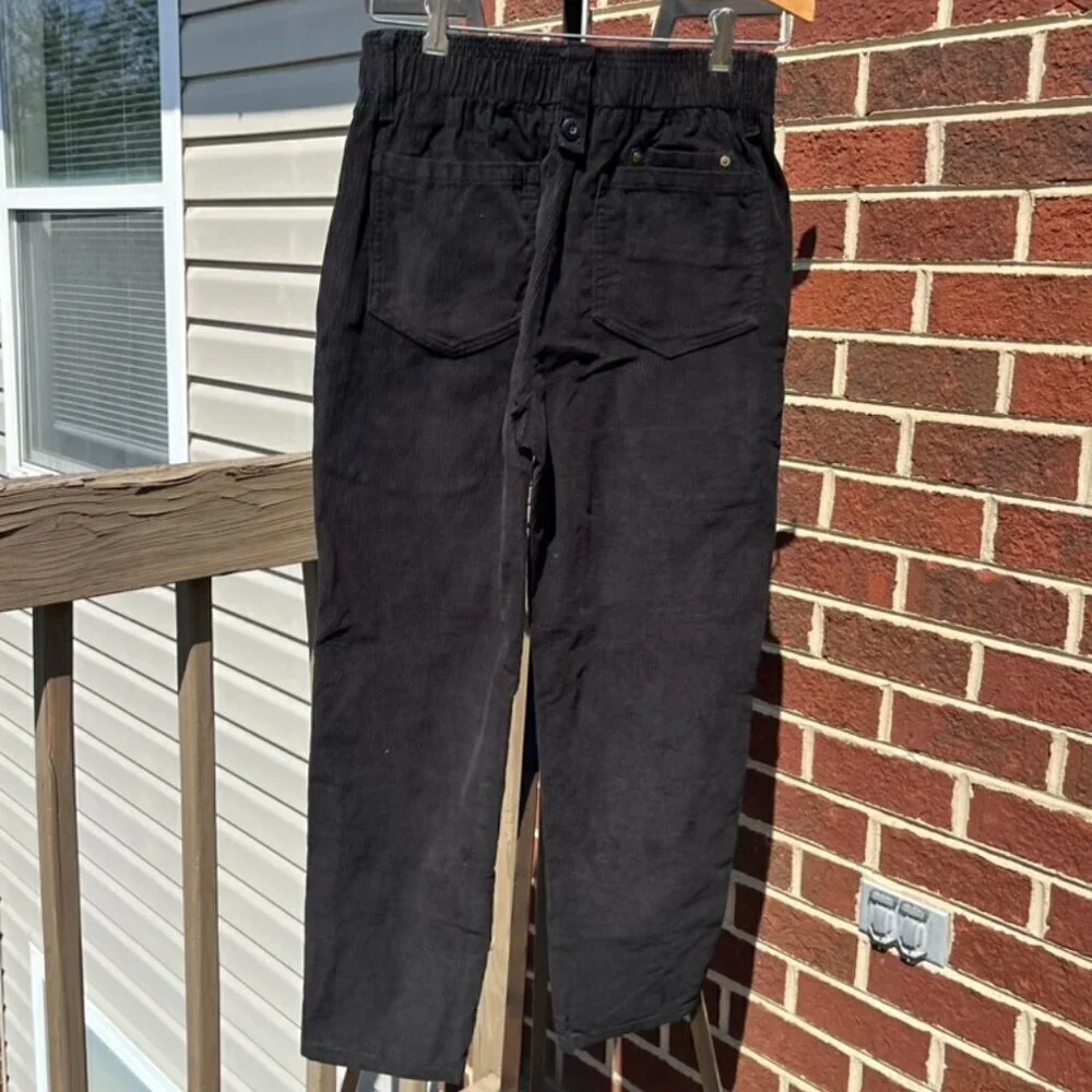 Vintage Retro Clothing Black Corduroy Pants Men's Large